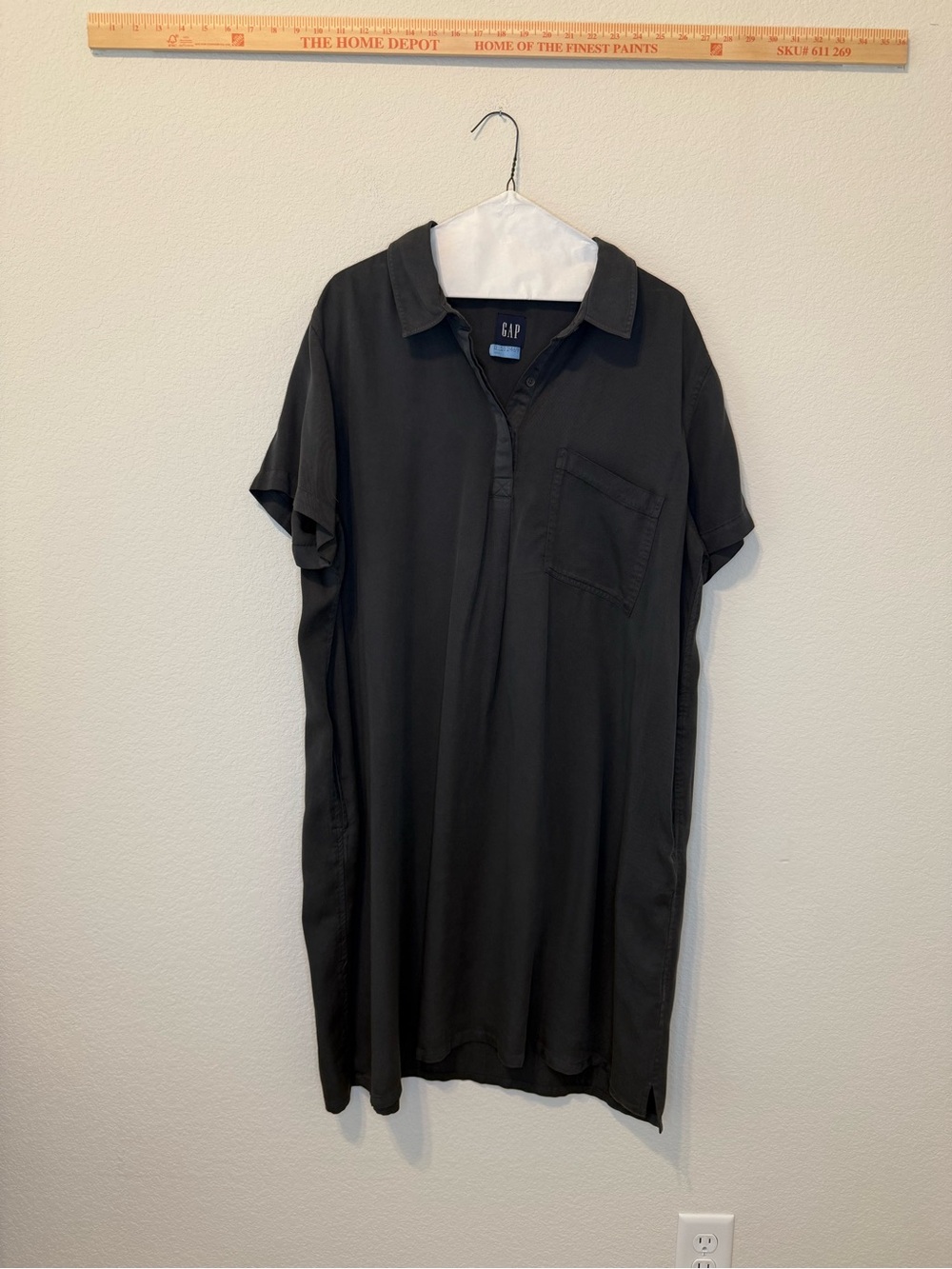 GAP women's gray Short-Sleeve dress